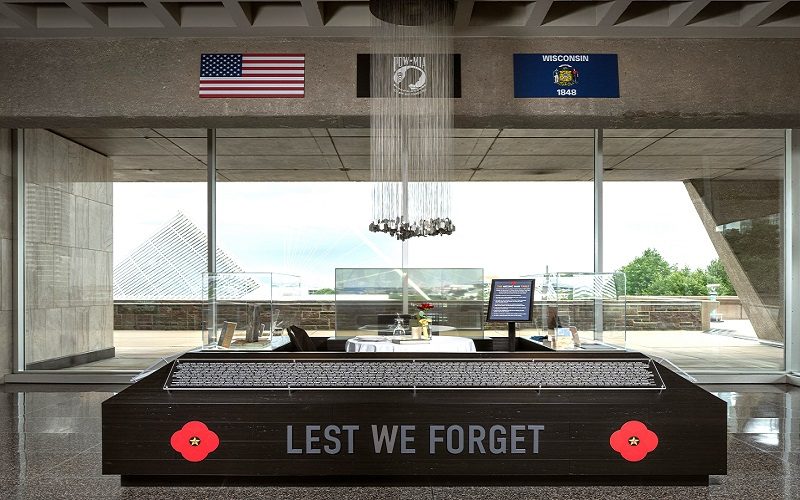 Construction of the Lest We Forget Exhibit Completed by ARCO/Murray at the War Memorial Center in Milwaukee WI